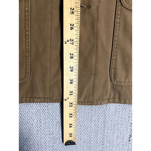 Club Room Vintage Upland Hunting Jacket Men L Brown Corduroy/Leather Trim Canvas - Picture 11 of 14